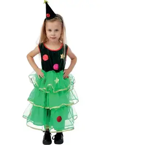 RueDeLaFete Déguisement enfant fille de sapin de Noël 3/4 ans pas cher
