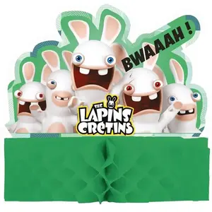 RueDeLaFete Centre de table Lapin Crétin pas cher