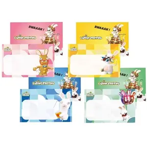 Comparateur de prix : P'TIT Clown re23341, Lot de 8 cartons d'invitation Lapins Crétins