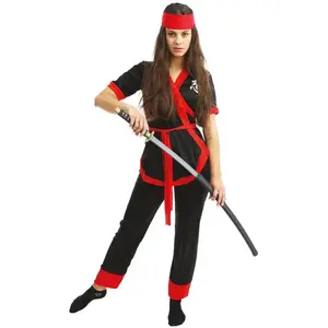 Déguisement de ninja rouge femme taille S/M FETE-23314