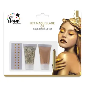 Comparateur de prix : RueDeLaFete Kit maquillage - or