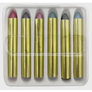 Lot de 6 crayons gras de maquillage nacrés