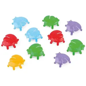 RueDeLaFete Lot de 10 mini coccinelles sauteuses pas cher
