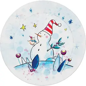 Comparateur de prix : P'TIT Clown re23425 - Lot de 8 assiettes déco de Noël 23 cm