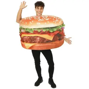 RueDeLaFete Costume burger - adulte - taille unique