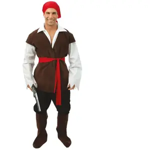 Costume adulte luxe pirate veste sans manches, taille XS