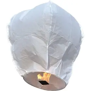Motomo Lanterne Céleste Blanche Sans Métal 1m - Blanc pas cher