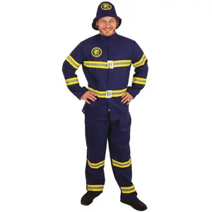 Comparateur de prix : RueDeLaFete Déguisement adulte pompier bleu taille S/M FETE-21096