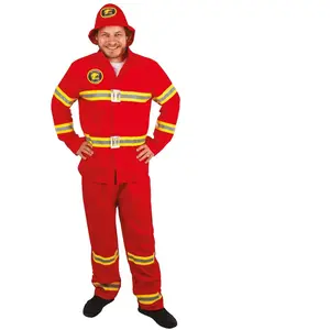 Comparateur de prix : Costume adulte Homme en pompier rouge taille L-XL (x1) REF/21099