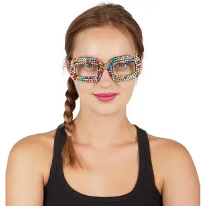 Comparateur de prix : Lunettes de Vue - PTIT CLOWN - Fantaisie - Strass Multicolore - Noir