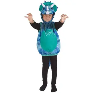 RueDeLaFete Déguisement Dinosaure Triceratops PtitClown PtitClown - Bleu Clair pas cher
