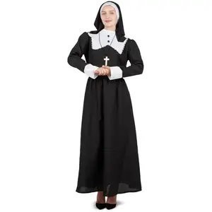 Costume religieuse bonne soeur femme taille L-XL - PTIT CLOWN pas cher