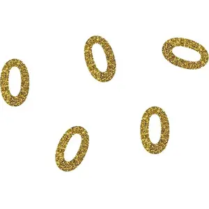 Comparateur de prix : Lot de 50 confettis pailletés Chiffre 0 Or