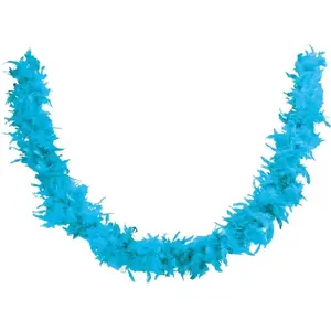 Comparateur de prix : Non communiqué Grand Boa bleu turquoise en plumes pour votre fête de 180cm (x1) REF/21610