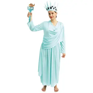 Comparateur de prix : RueDeLaFete Déguisement Statue de la Liberté - adulte