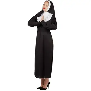 RueDeLaFete Costume bonne soeur adulte S/M PtitClown Noir pas cher