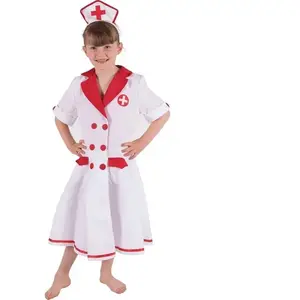 RueDeLaFete Costume Infirmière - Enfant - T.5-6 ans - Blanc pas cher