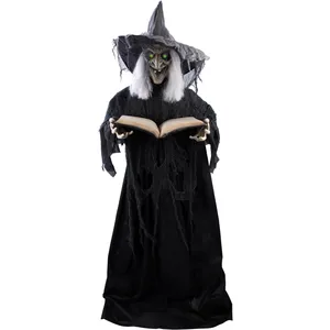 sorcière géante sur pied son et lumière 190cm - ptitclown 22238 pas cher