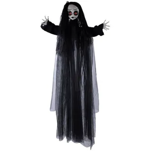 Comparateur de prix : P'tit Clown POUPÉE POSSÉDÉE ANIMÉE À SUSPENDRE 120CM  Noir- DECORATION DE FETE HALLOWEEN