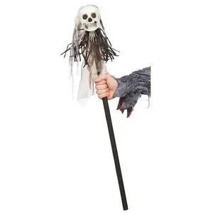 P'tit Clown Bâton de prêtre vaudou - Marque non spécifiée - 90cm - Noir - Halloween pas cher