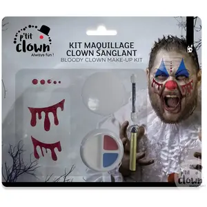 Comparateur de prix : RueDeLaFete Kit Maquillage Clown sanglant