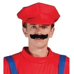 Comparateur de prix : Casquette de plombier Mario rouge - Licence Mario - Accessoire de dégu...