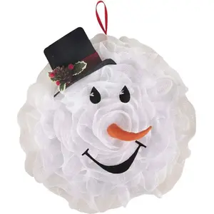 P'TIT Clown re22829, Couronne de porte Tête de Bonhomme de neige 43 cm