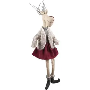 PTIT CLOWN 1 Renne Lola 45cm REF/22856 (Décoration d'intérieur de Noël) pas cher