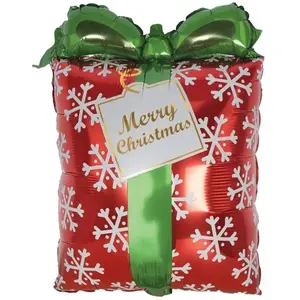P'TIT Clown re22808, Ballon alu cadeau de Noël 54 cm