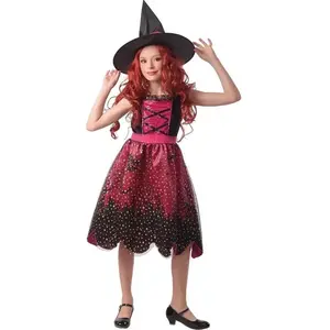Comparateur de prix : déguisement sorcière rose fille - 7/9 ans - rose - ptitclown 22054