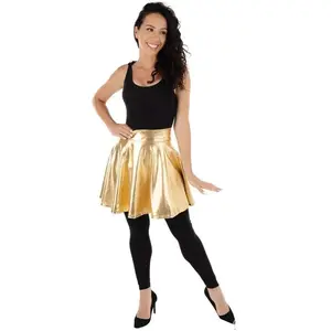 Comparateur de prix : PTIT CLOWN Jupe dorée or métallisée REF/22684 (Accessoire déguisement femme) Thème Disco/Années 80...