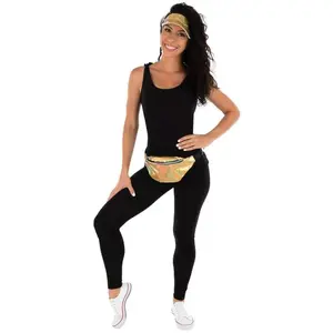 Comparateur de prix : Set accessoire disco Casquette et Banane Or