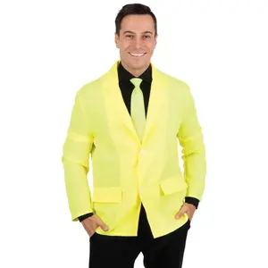 RueDeLaFete Veste homme jaune fluo pas cher