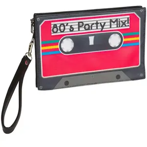 Sac pochette rétro cassette années 80