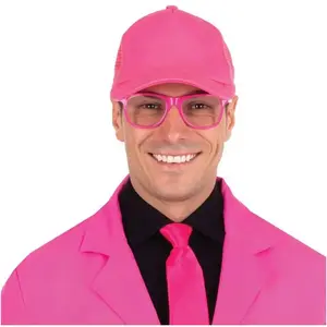 RueDeLaFete Casquette rose fluo pas cher