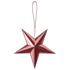 Comparateur de prix : RueDeLaFete Lot de 3 étoiles 3D 30 cm Rose gold à suspendre FETE-22627