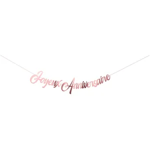 Guirlande Joyeux Anniversaire Rose Gold FETE-22617