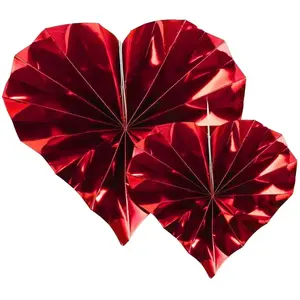 Comparateur de prix : Set de 6 rosaces Coeurs, Rouge