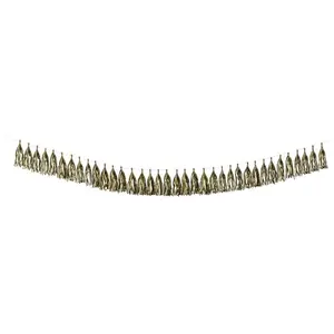 Comparateur de prix : P'TIT Clown re22603 - Guirlande Pompons métallisés Or