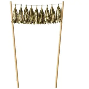 Comparateur de prix : Décoration de déco gâteau  pompons Or