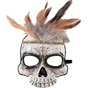 Comparateur de prix : Non communiqué demi-masque vaudou adulte - ptitclown 22188