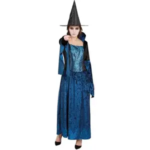 Comparateur de prix : Déguisement adulte sorcière bleue femme, taille L/XL