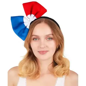 Comparateur de prix : Motomo Serre-tête Noeud papillon France bleu, blanc, rouge FETE-22397