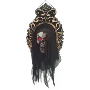 Comparateur de prix : PTIT CLOWN 1 Miroir tête bondissante lumineuse, sonore et animée REF/22364 Décoration Halloween