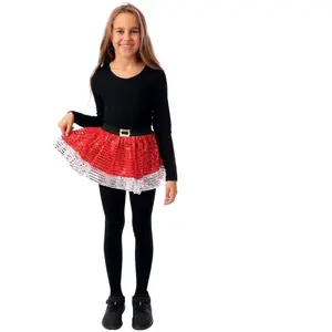 Comparateur de prix : Tutu de Noël sequins rouge enfant FETE-22367