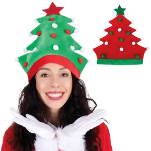 P'TIT Clown re22377, Bonnet forme de Sapin de Noël coloré (x1)