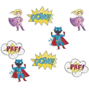 Comparateur de prix : P'TIT Clown re22492 - Lot de 40 confettis anniversaire Super-Héros