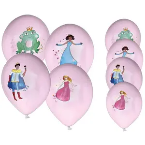 Comparateur de prix : Lot de 8 ballons anniversaire Princesses