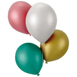 Comparateur de prix : Lot 8 ballons Chromés multicolores 30 cm