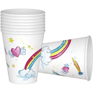 RueDeLaFete Lot de 8 gobelets  anniversaire Licornes pas cher